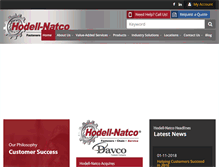 Tablet Screenshot of hodell-natco.com